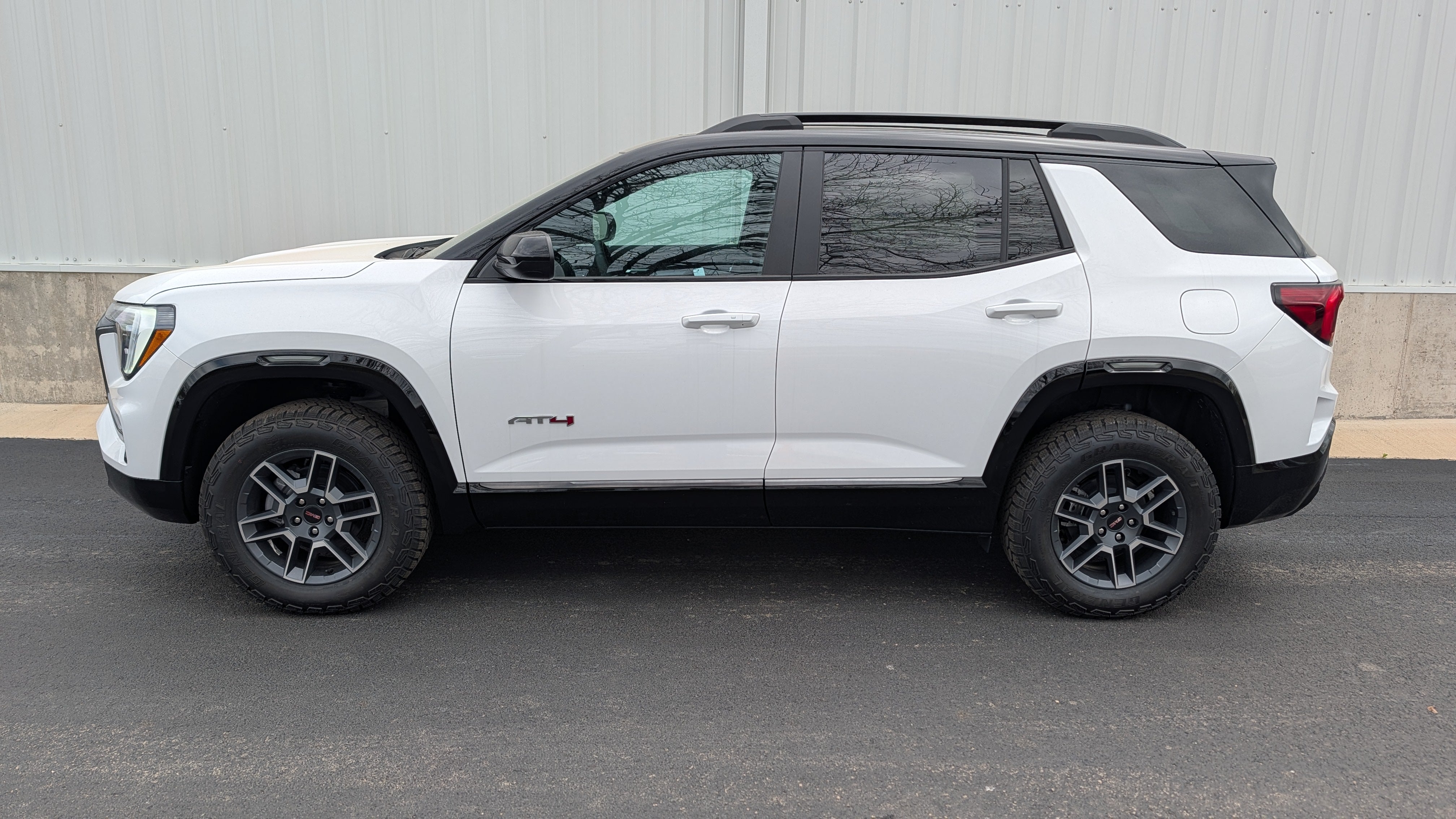 2026 GMC Terrain AT4 in Summit White — front three-quarter view